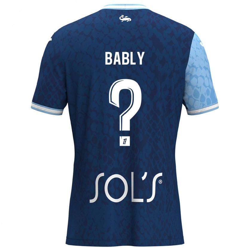 Danxen Barn Emmanuel Bably #0 Himmelsblå Mörkblå Hemmatröja Matchtröjor 2024/25 Tröjor T-Tröja