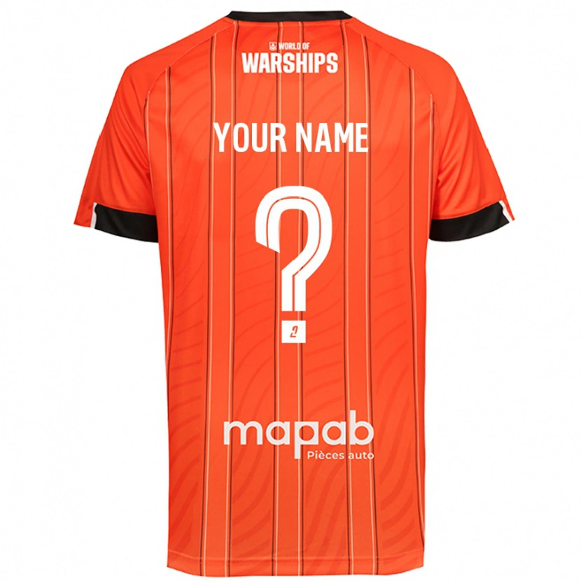 Danxen Barn Ditt Namn #0 Orange Hemmatröja Matchtröjor 2024/25 Tröjor T-Tröja