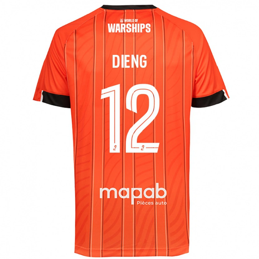 Danxen Barn Bamba Dieng #12 Orange Hemmatröja Matchtröjor 2024/25 Tröjor T-Tröja