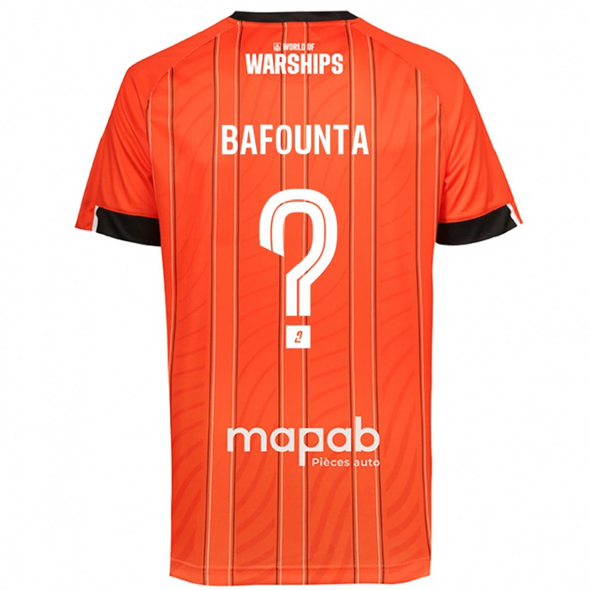 Danxen Barn Kamal Bafounta #0 Orange Hemmatröja Matchtröjor 2024/25 Tröjor T-Tröja