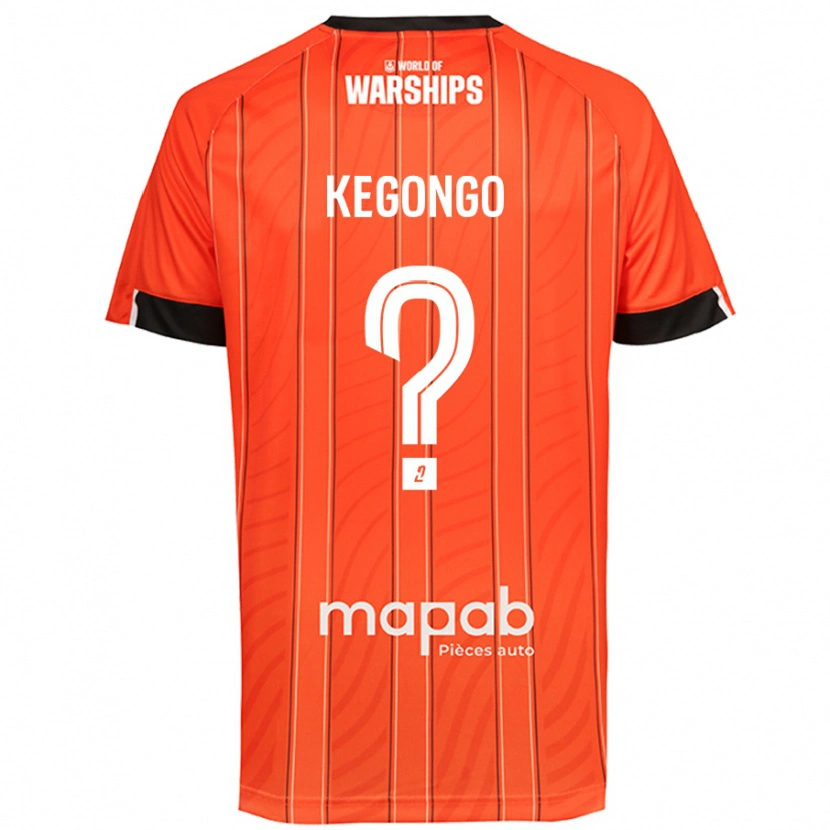 Danxen Barn Clarence Kegongo #0 Orange Hemmatröja Matchtröjor 2024/25 Tröjor T-Tröja