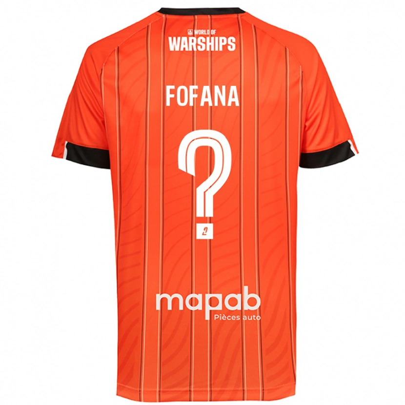 Danxen Barn Bahliseny Fofana #0 Orange Hemmatröja Matchtröjor 2024/25 Tröjor T-Tröja