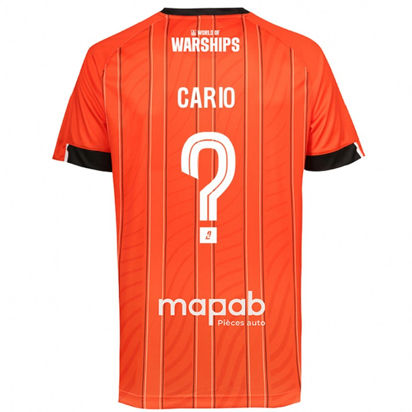 Danxen Barn Anthony Cario #0 Orange Hemmatröja Matchtröjor 2024/25 Tröjor T-Tröja
