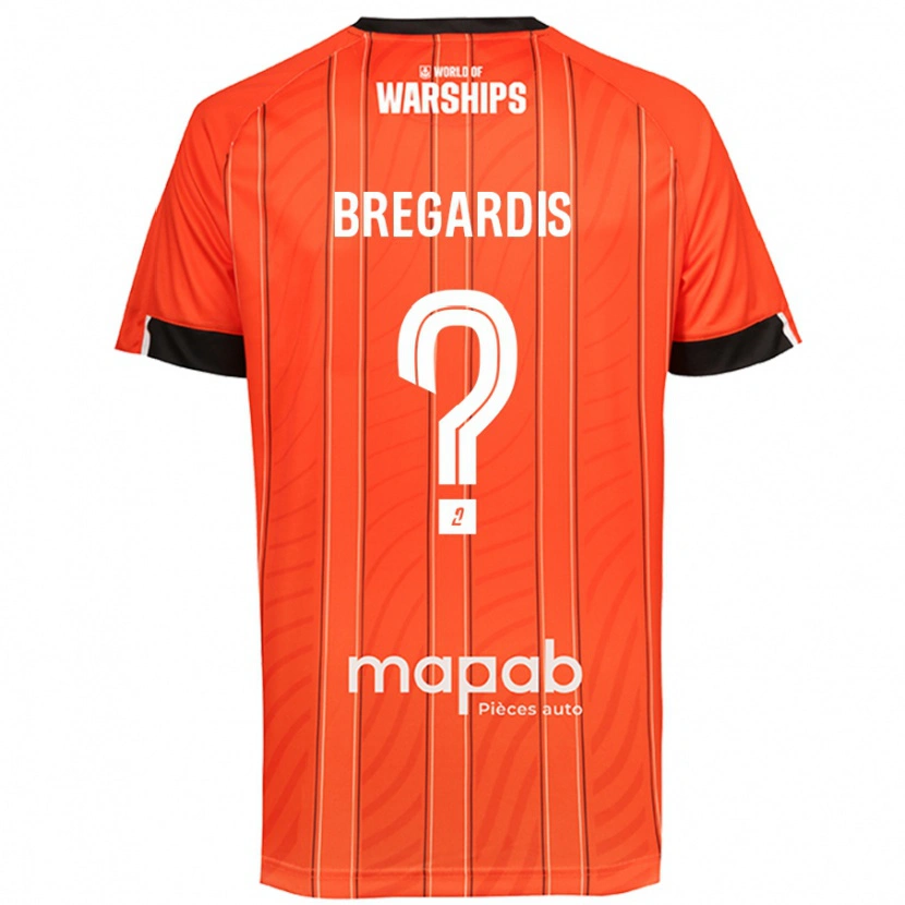 Danxen Barn Tom Bregardis #0 Orange Hemmatröja Matchtröjor 2024/25 Tröjor T-Tröja