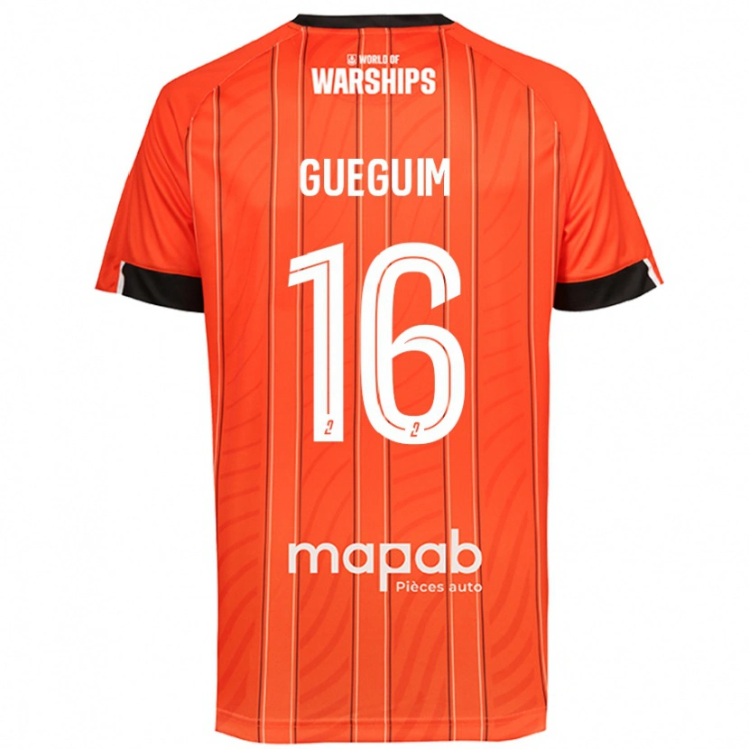 Danxen Barn Guirone Gueguim #16 Orange Hemmatröja Matchtröjor 2024/25 Tröjor T-Tröja