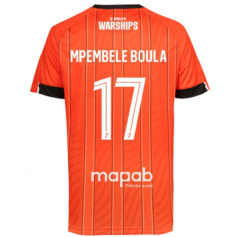 Danxen Barn Exaucé Mpembele Boula #17 Orange Hemmatröja Matchtröjor 2024/25 Tröjor T-Tröja