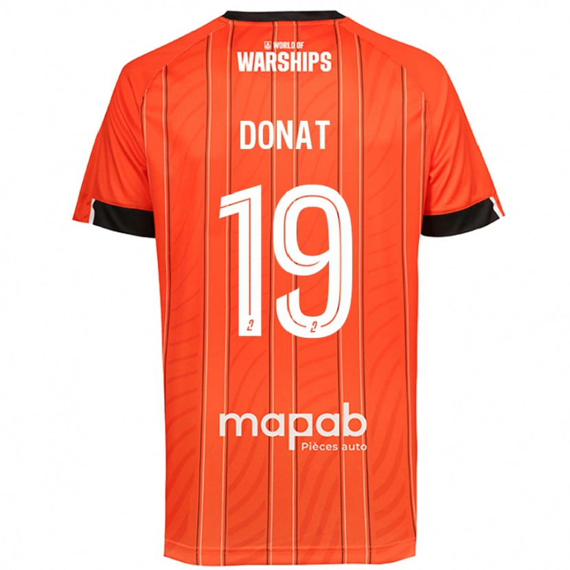 Danxen Barn Noa Donat #19 Orange Hemmatröja Matchtröjor 2024/25 Tröjor T-Tröja