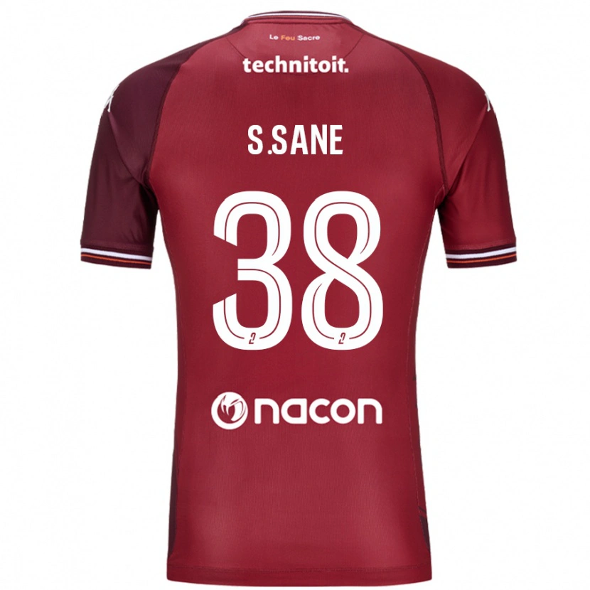 Danxen Barn Sadibou Sané #38 Röda Granata Hemmatröja Matchtröjor 2024/25 Tröjor T-Tröja