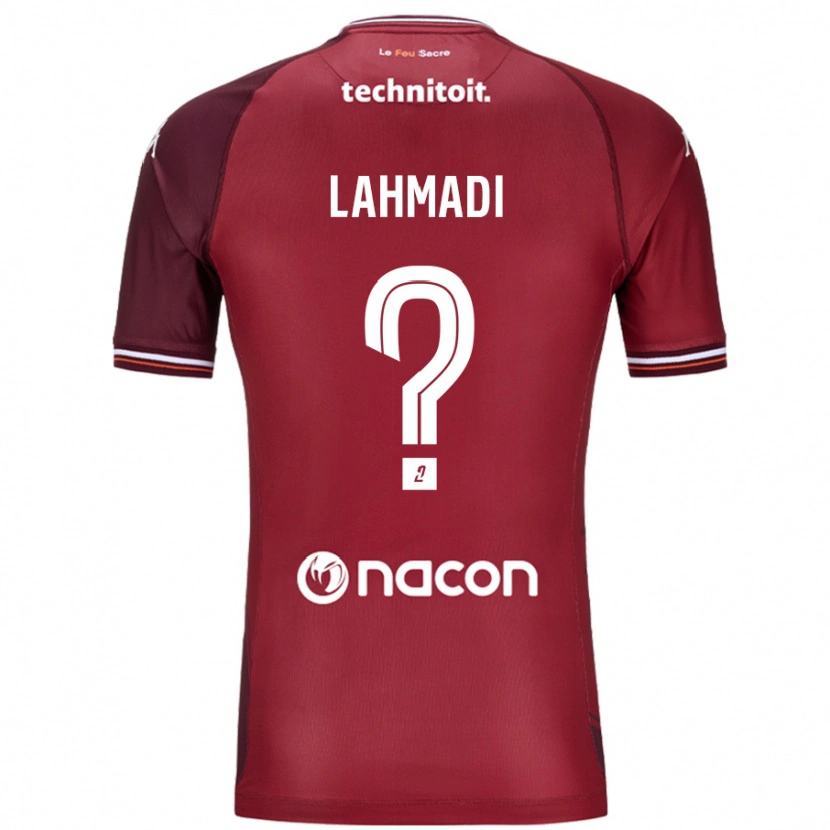 Danxen Barn Mehdi Lahmadi #0 Röda Granata Hemmatröja Matchtröjor 2024/25 Tröjor T-Tröja