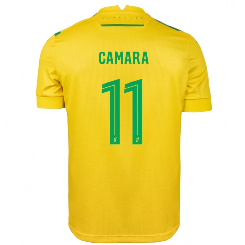 Danxen Barn Aboubacar Camara #11 Gul Grön Hemmatröja Matchtröjor 2024/25 Tröjor T-Tröja