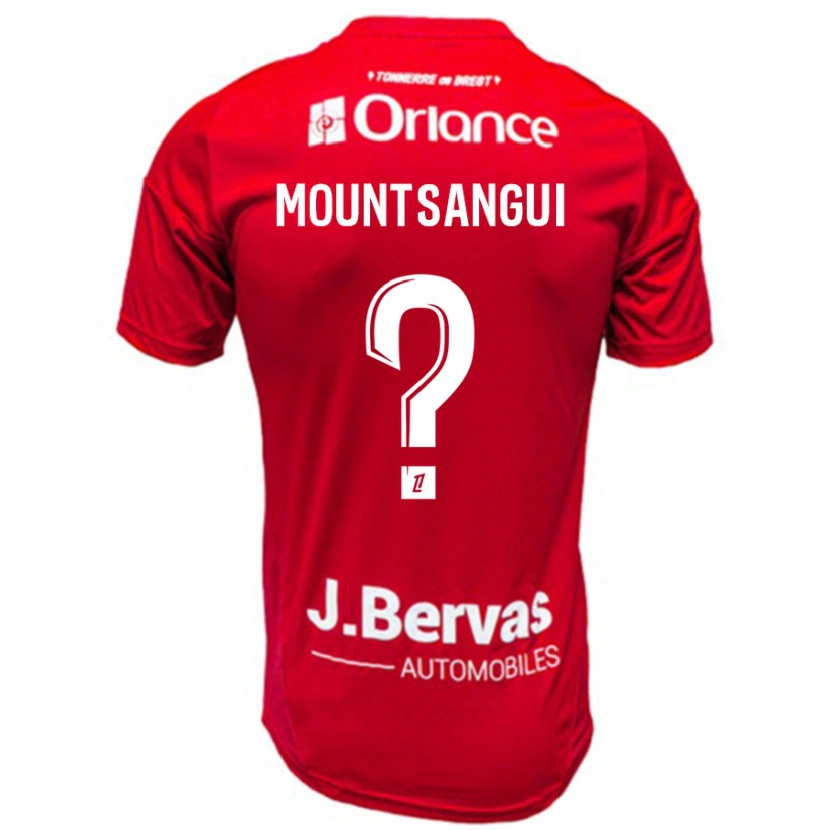 Danxen Barn Warren Mountsangui #0 Röd Vit Hemmatröja Matchtröjor 2024/25 Tröjor T-Tröja