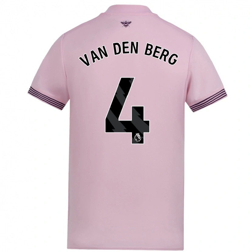 Danxen Barn Sepp Van Den Berg #4 Rosa Bortatröja Matchtröjor 2024/25 Tröjor T-Tröja