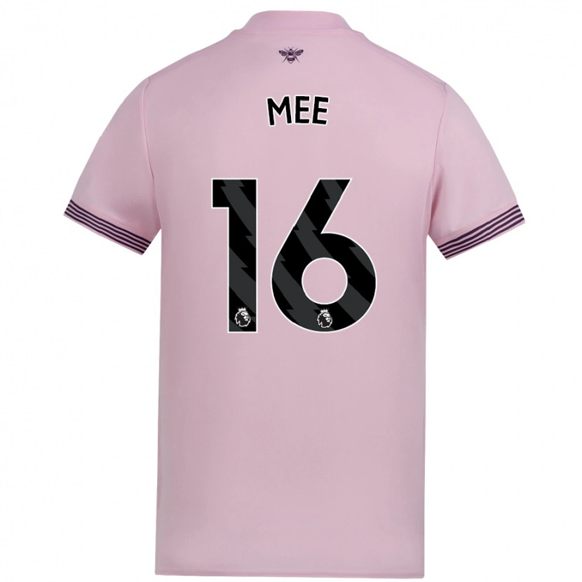 Danxen Barn Ben Mee #16 Rosa Bortatröja Matchtröjor 2024/25 Tröjor T-Tröja