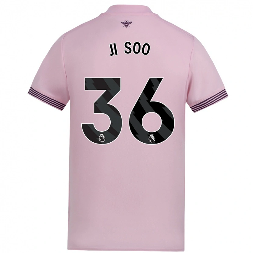 Danxen Barn Ji-Soo Kim #36 Rosa Bortatröja Matchtröjor 2024/25 Tröjor T-Tröja