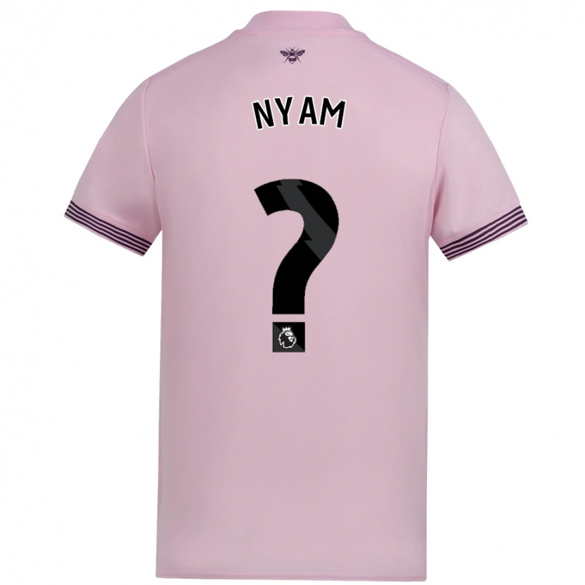 Danxen Barn Jenom Nyam #0 Rosa Bortatröja Matchtröjor 2024/25 Tröjor T-Tröja