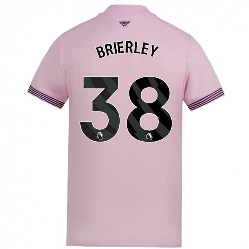 Danxen Barn Ethan Brierley #38 Rosa Bortatröja Matchtröjor 2024/25 Tröjor T-Tröja