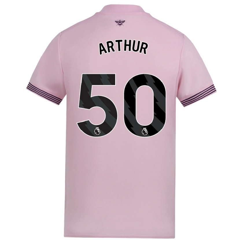 Danxen Barn Benjamin Arthur #50 Rosa Bortatröja Matchtröjor 2024/25 Tröjor T-Tröja