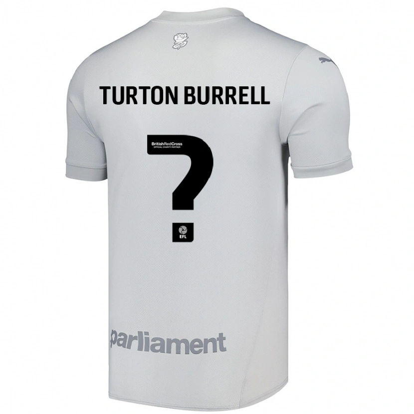 Danxen Barn Melissa Turton-Burrell #0 Silvergrå Bortatröja Matchtröjor 2024/25 Tröjor T-Tröja