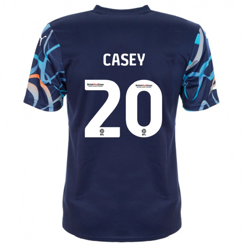 Danxen Barn Oliver Casey #20 Marinblå Bortatröja Matchtröjor 2024/25 Tröjor T-Tröja
