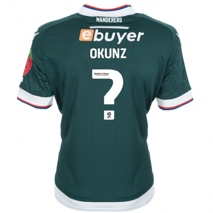 Danxen Barn Danny Okunz #0 Mörkgrön Bortatröja Matchtröjor 2024/25 Tröjor T-Tröja