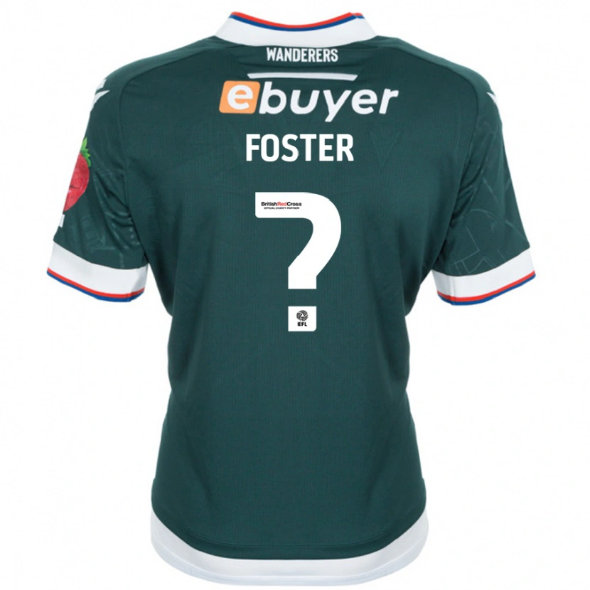 Danxen Barn Grace Foster #0 Mörkgrön Bortatröja Matchtröjor 2024/25 Tröjor T-Tröja