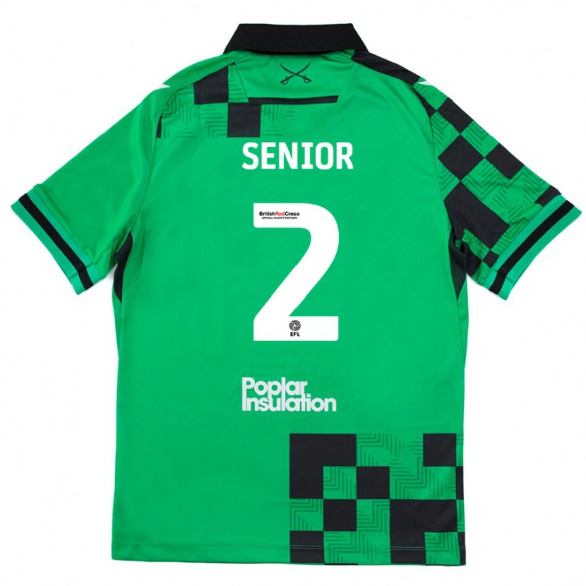 Danxen Barn Joel Senior #2 Grön Svart Bortatröja Matchtröjor 2024/25 Tröjor T-Tröja