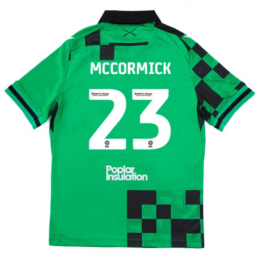 Danxen Barn Luke Mccormick #23 Grön Svart Bortatröja Matchtröjor 2024/25 Tröjor T-Tröja