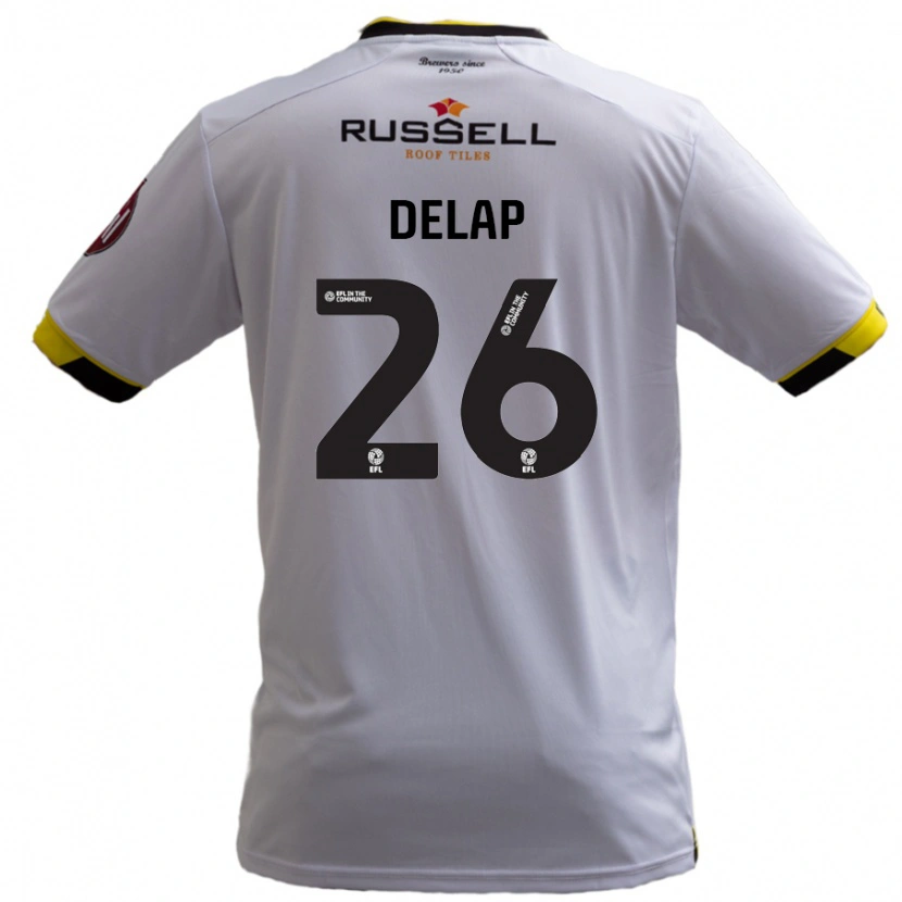 Danxen Barn Finn Delap #26 Vit Bortatröja Matchtröjor 2024/25 Tröjor T-Tröja