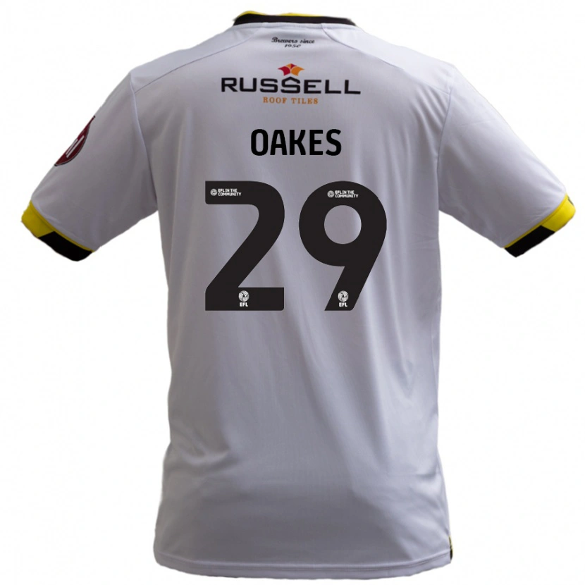 Danxen Barn Toby Oakes #29 Vit Bortatröja Matchtröjor 2024/25 Tröjor T-Tröja