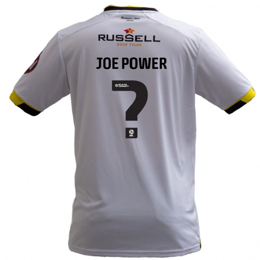 Danxen Barn John Joe Power #0 Vit Bortatröja Matchtröjor 2024/25 Tröjor T-Tröja