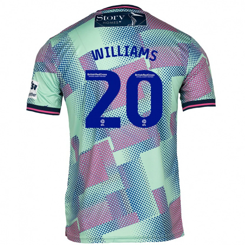 Danxen Barn Ben Williams #20 Grön Bortatröja Matchtröjor 2024/25 Tröjor T-Tröja