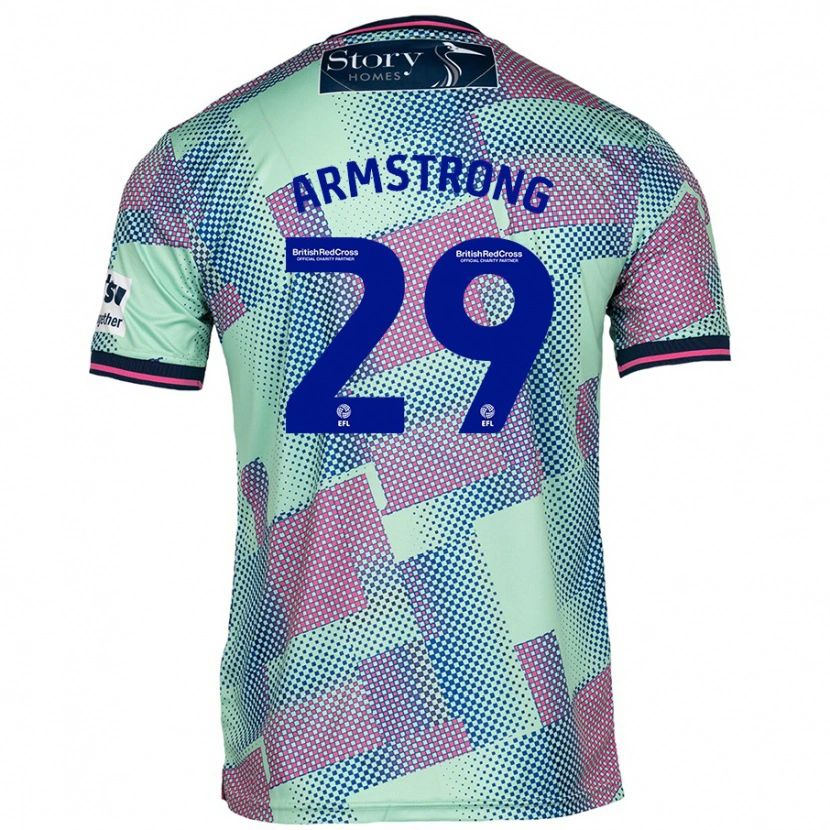 Danxen Barn Luke Armstrong #29 Grön Bortatröja Matchtröjor 2024/25 Tröjor T-Tröja