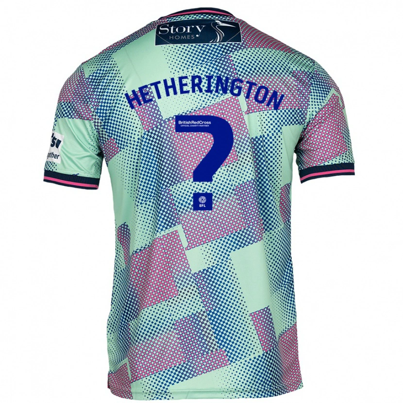 Danxen Barn Sam Hetherington #0 Grön Bortatröja Matchtröjor 2024/25 Tröjor T-Tröja