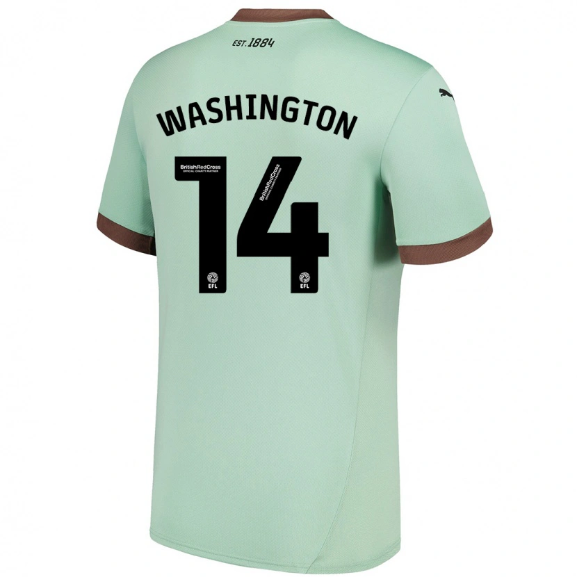 Danxen Barn Conor Washington #14 Blek Grön Bortatröja Matchtröjor 2024/25 Tröjor T-Tröja