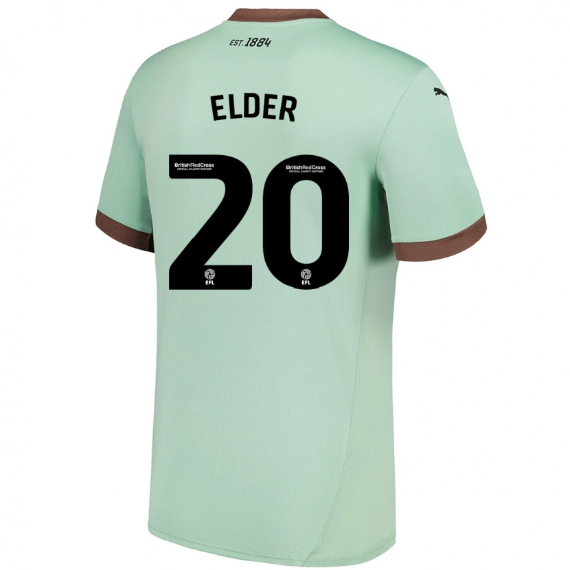 Danxen Barn Callum Elder #20 Blek Grön Bortatröja Matchtröjor 2024/25 Tröjor T-Tröja
