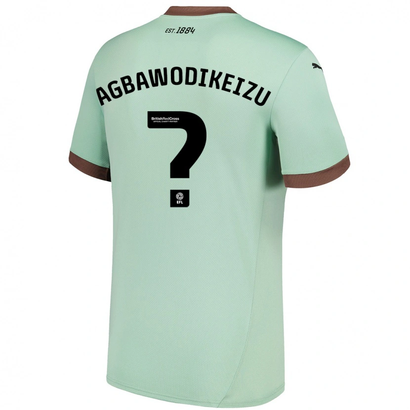Danxen Barn Charles Ebuka Agbawodikeizu #0 Blek Grön Bortatröja Matchtröjor 2024/25 Tröjor T-Tröja