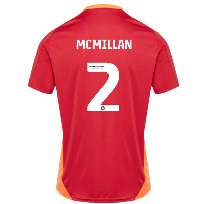 Danxen Barn Jack Mcmillan #2 Blå Benvit Bortatröja Matchtröjor 2024/25 Tröjor T-Tröja