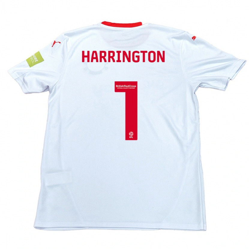 Danxen Barn David Harrington #1 Vit Bortatröja Matchtröjor 2024/25 Tröjor T-Tröja