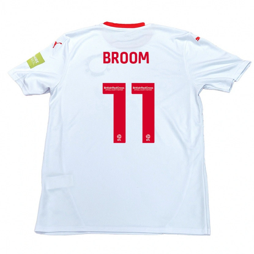 Danxen Barn Ryan Broom #11 Vit Bortatröja Matchtröjor 2024/25 Tröjor T-Tröja