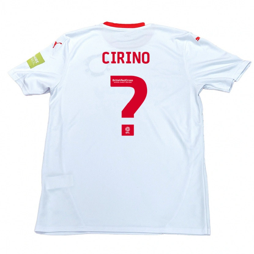 Danxen Barn Raffaele Cirino #0 Vit Bortatröja Matchtröjor 2024/25 Tröjor T-Tröja