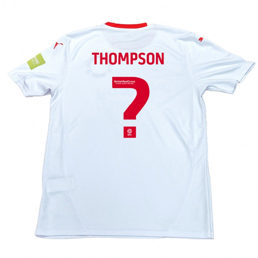 Danxen Barn Leo Thompson #0 Vit Bortatröja Matchtröjor 2024/25 Tröjor T-Tröja
