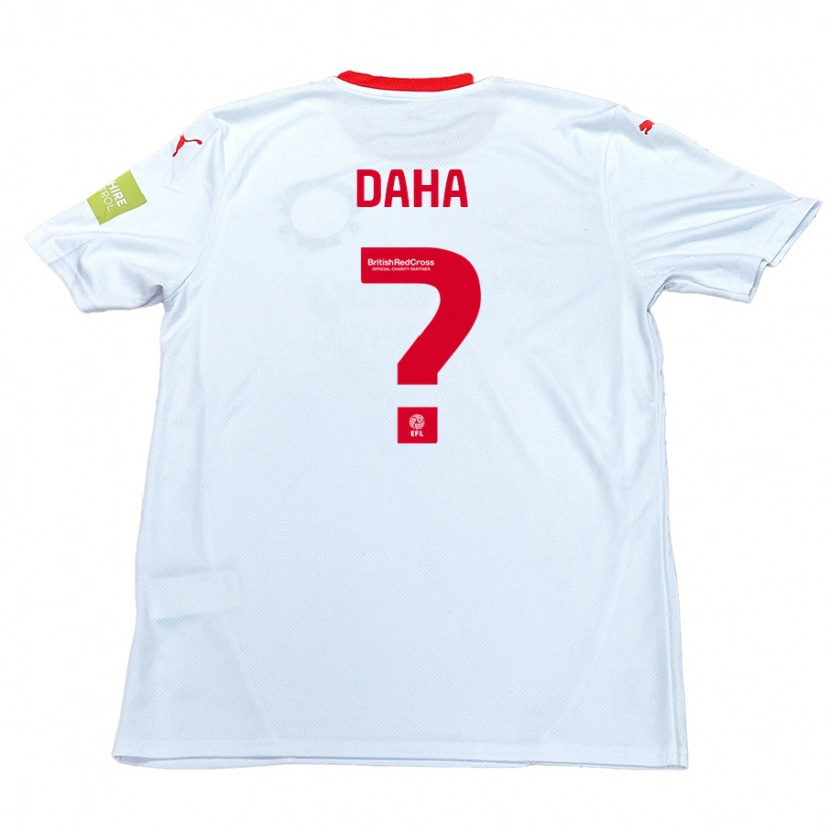 Danxen Barn Hermann Daha #0 Vit Bortatröja Matchtröjor 2024/25 Tröjor T-Tröja