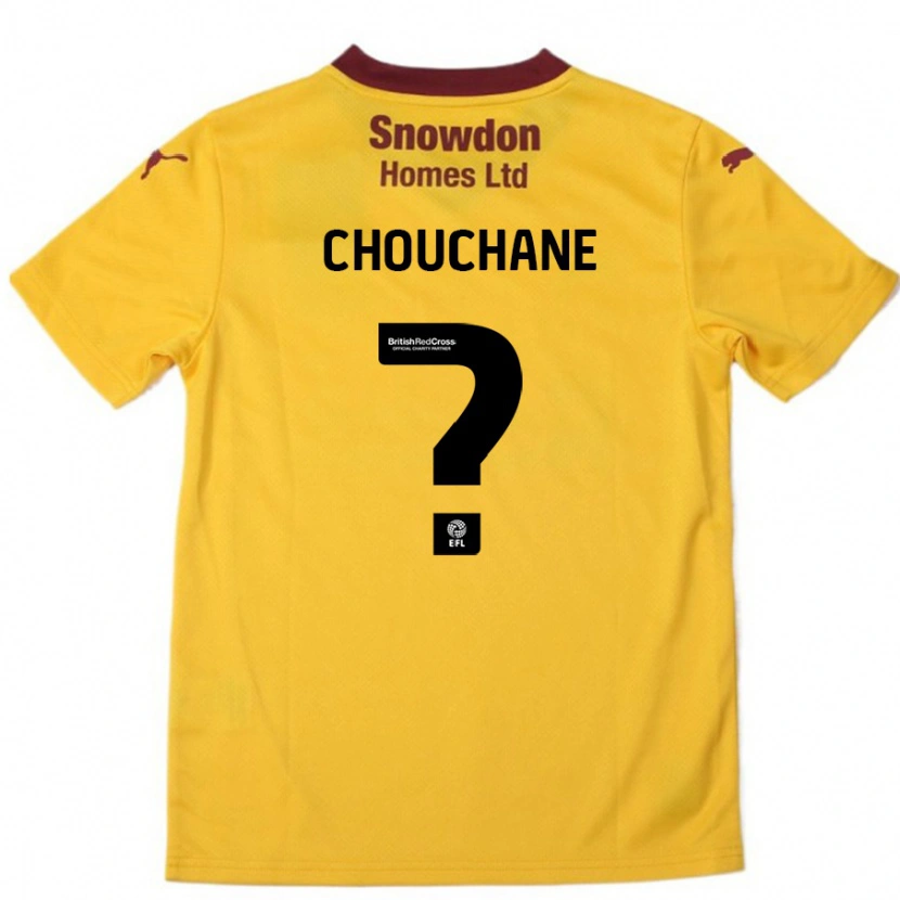 Danxen Barn Samy Chouchane #0 Orange Bourgogne Bortatröja Matchtröjor 2024/25 Tröjor T-Tröja
