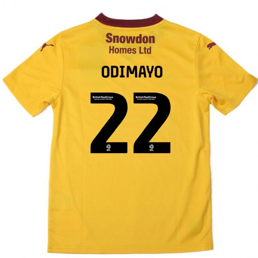 Danxen Barn Akin Odimayo #22 Orange Bourgogne Bortatröja Matchtröjor 2024/25 Tröjor T-Tröja