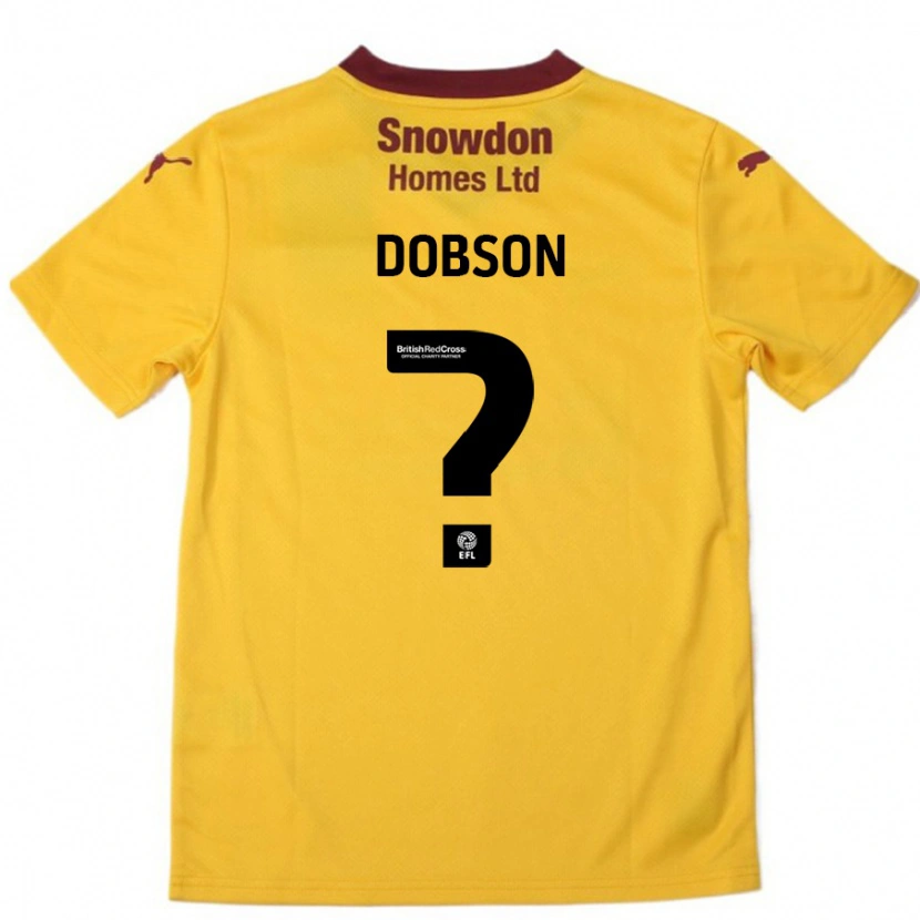 Danxen Barn Neo Dobson #0 Orange Bourgogne Bortatröja Matchtröjor 2024/25 Tröjor T-Tröja