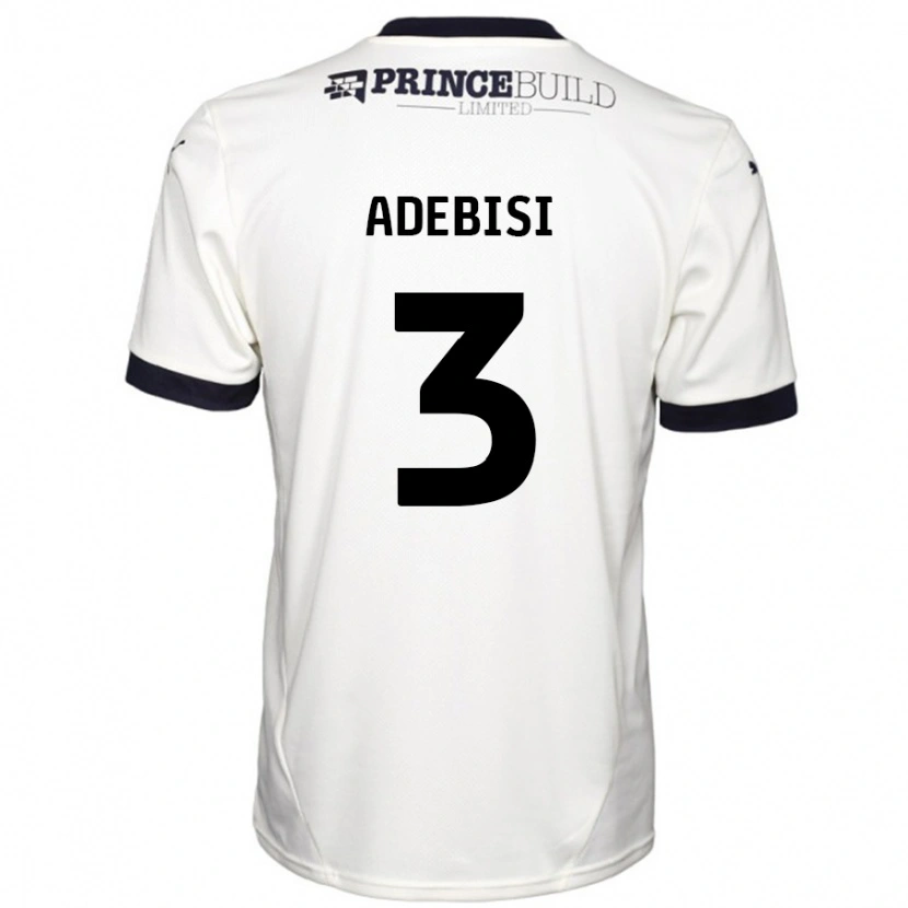 Danxen Barn Rio Adebisi #3 Benvit Svart Bortatröja Matchtröjor 2024/25 Tröjor T-Tröja