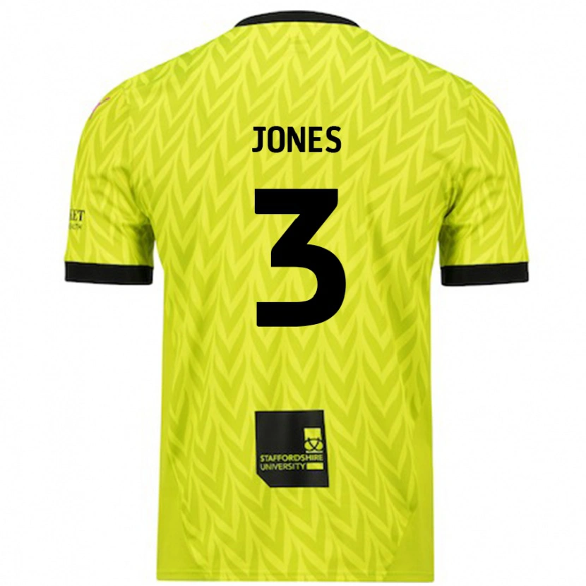 Danxen Barn Dan Jones #3 Fluorescerande Grön Bortatröja Matchtröjor 2024/25 Tröjor T-Tröja