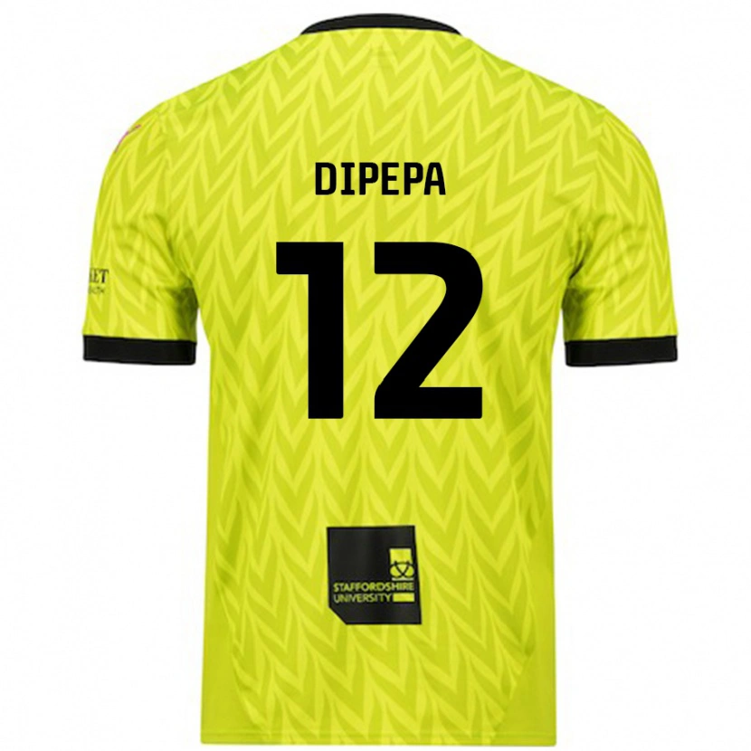 Danxen Barn Baylee Dipepa #12 Fluorescerande Grön Bortatröja Matchtröjor 2024/25 Tröjor T-Tröja