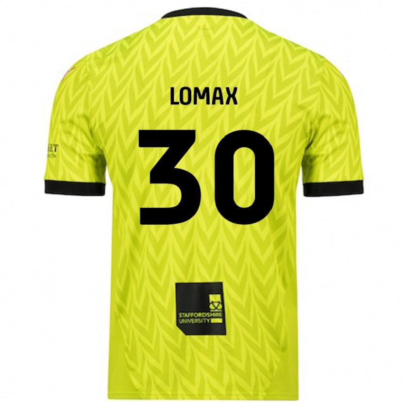 Danxen Barn Ben Lomax #30 Fluorescerande Grön Bortatröja Matchtröjor 2024/25 Tröjor T-Tröja
