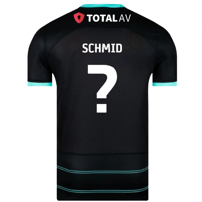 Danxen Barn Nicolas Schmid #0 Svart Bortatröja Matchtröjor 2024/25 Tröjor T-Tröja